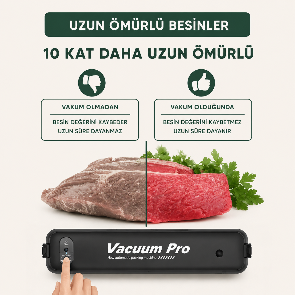 FRESHKA™ Vacuum Pro Vakumla Koru, Taze Tüket